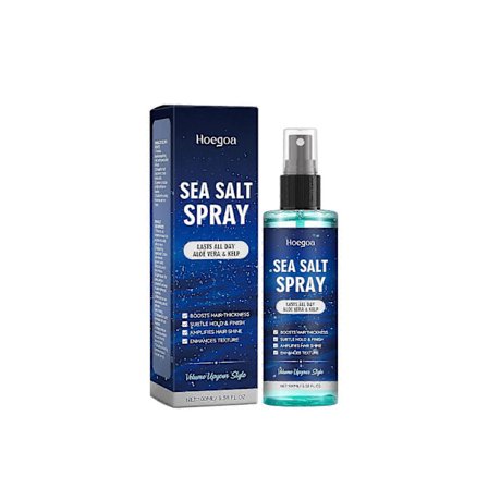 Havsalt Spray til Mænd - Hårteksturerende Spray med Tang, Aloe Vera & Havsalt - Volumengivende Hårspray - Volumen & Tekstur - 100ML Gaver til Mænd