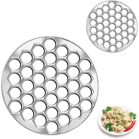 Raviolimuotti 37 reikää alumiiniseos - Valettu Pelmeni - Muottihauta; Dumplings - Puristinhauta; Pasta, Muotti; Ravioli - Muotti tee-se-itse-