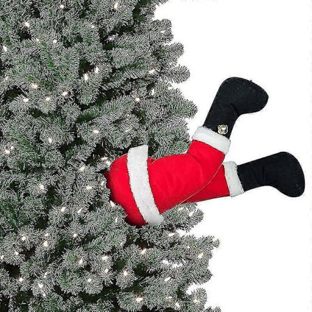 Animerade Julsparkare för inomhusbruk 15" - Jultomte Dekoration, Tum, Röd [DB]