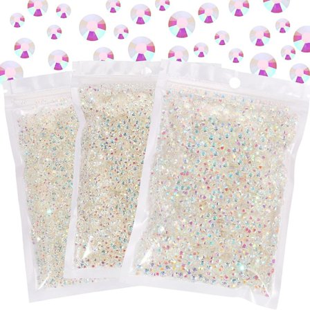 Flatback rhinestones fargerike transparente