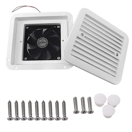 12V Universal Rv Bobil Lydløs Tak Kjøling Tilhenger Eksosvifte Caravan Effektiv Takmontering Ve