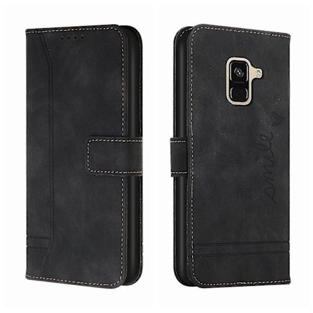 Læder Magnetisk Lukning Etui med Flip Wallet Ståfunktion Cover til