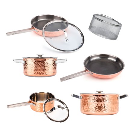 Vargen & Thor Mjölner XL gryde- og pandesæt 6 dele - Kobber | KitchenOne