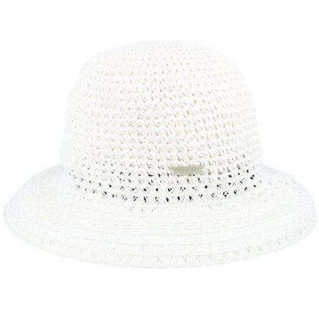 Seeberger - Vit straw Hatt - Paper Straw Hat White Cloche @ Hatstore