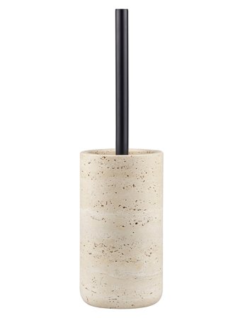Mette Ditmer Travertine Toilet Brush Holder - Multi/patterned - Ø10.5X H36CM