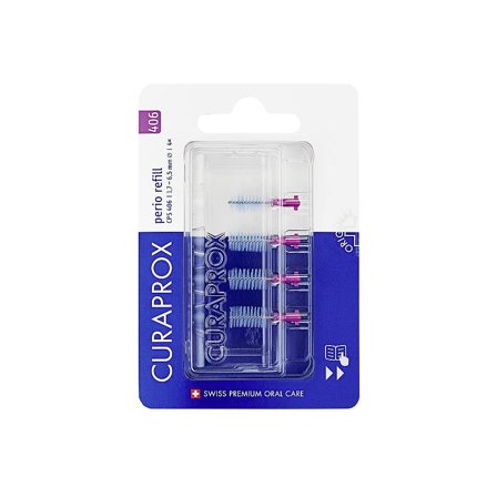Curaprox Curaprox CPS 406 Perio Refill 4 stk. Pink, Medicin & Pleje, Mund & Tandpleje, Tandstikker