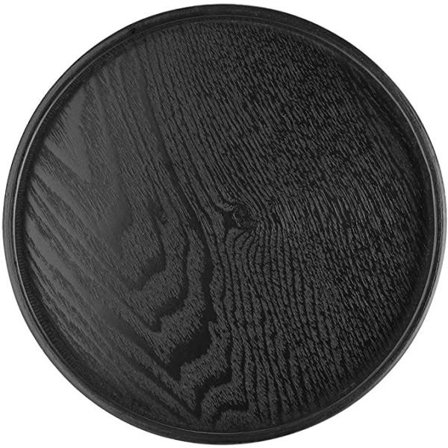 Trebrikke Rund 24*2cm Svart Trebrikke Rund Tebricke Hjemmekontor Stue Matbrikke