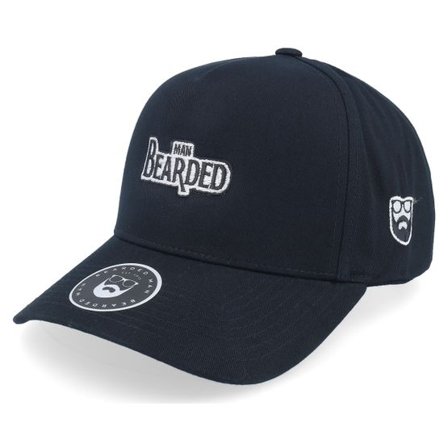 Bearded Man - Svart adjustable Keps - Fab Beardedmania Black A-Frame Adjustable @ Hatstore