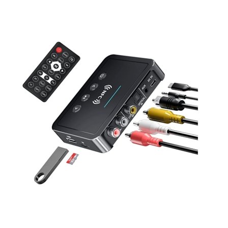 M6 NFC Bluetooth 5.0 Adapter: FM-sender og -mottaker, 3 i 1. Trådløs lyd for TV.