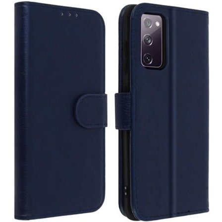 Folio Etui - AVIZAR - Samsung Galaxy S20 FE - Blå - Blød - Video Støtte Funktion