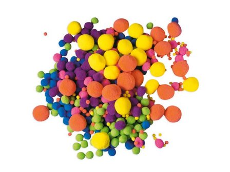 PLAYBOX Pompom neon 500/fp - Lyreco - Skola och förskola - Hobbymaterial - Pyssel