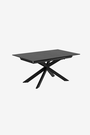 Kave Home - Utdragbart Atminda, 90 x 160 (210) cm - Svart - Matbord - Från Homeroom