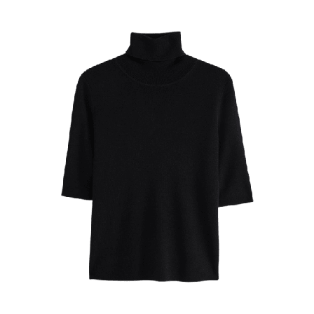 Filippa K Merino Elbow Sleeve Top T-shirts & toppar Dam Svart S