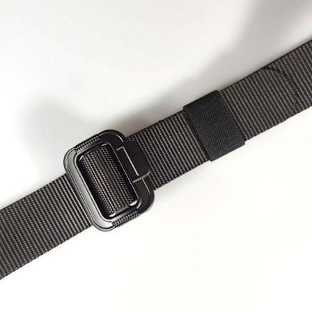 Justerbart nylonbælte til mænd Black M