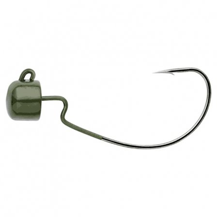 Owner, Block Head Offset Green Pumpkin (4-pack) - 3,5gr, stl 1/0