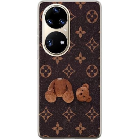 Kompatibel Mobilcover til Huawei Huawei P50 Pro Grafisk monogrammønster med en stiliseret teddybjørn i en kunstnerisk stil