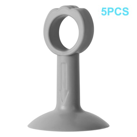 5 ST Dörrstoppare Väggskydd Antikollisionssilikondörr S - stock