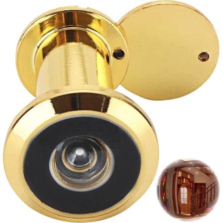 Dörröga, tittöga, säkerhetsmässing, dörröga, dörröga 16 mm