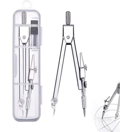 Skolekompass, profesjonelt kompass, skruekompass, profesjonelt tegneblyantkompass