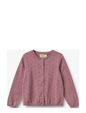 Knit Cardigan Maia Tops Knitwear Cardigans Pink Wheat