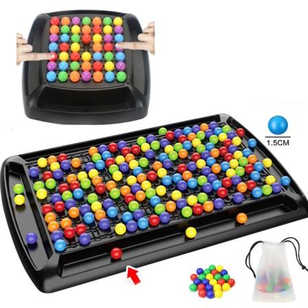 Regnbue ball matchende leketøy fargerik morsomt puslespill sjakk brett spill med 80 stk fargede perler