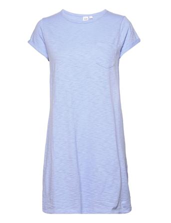 V-Ss Pkt Tee Dress Blue GAP