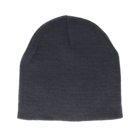 Beechfield - Grå traditionalbeanie Beanie - Graphite Grey Traditional Blank Beanie @ Hatstore