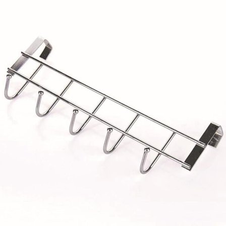 Klädhängare i rostfritt stål för kök & hem, hyllhängare, klädhängare, krokhylla KLB