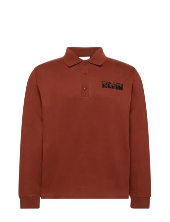 Calvin Klein Jeans | Ls Sueded Heavy Jersey Polo | XL