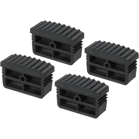 Tikapuiden päätytulpat, 4 kpl liukumattomia kumisia tikapuiden jalkatulppia, korvaava tikapuiden suojus, musta