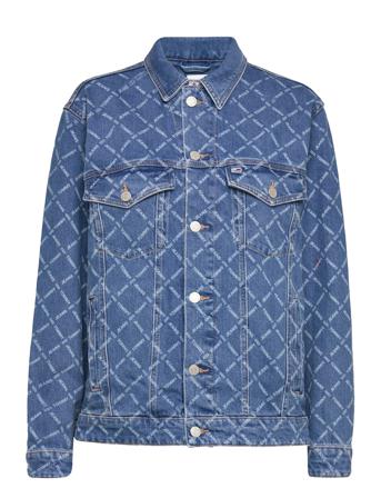 Over Trucker Jacket Cf8011 Jakke Denimjakke Blå Tommy Jeans