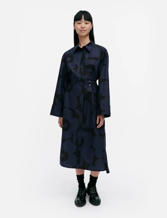 Marimekko Jälki Unikko - Navy - 34