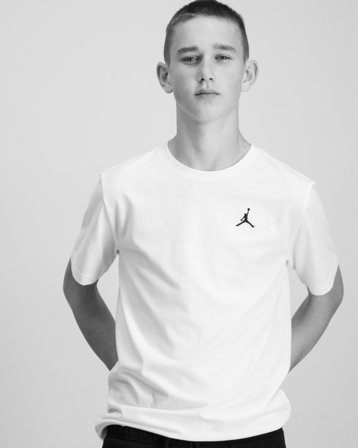 Nike Jordan JDB JUMPMAN AIR EMB Biały T-shirty Chłopiec - Kids Brand Store