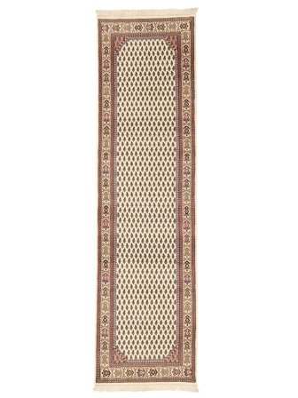 Tapis Mir Indo 82X300 De Couloir Marron/Beige (Laine, Inde)
