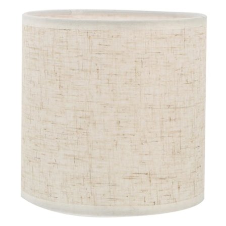1 stk. Lampeskjerm i linstoff, taklampe, lampeskjerm, stoff, vegglampe, levering, hvit