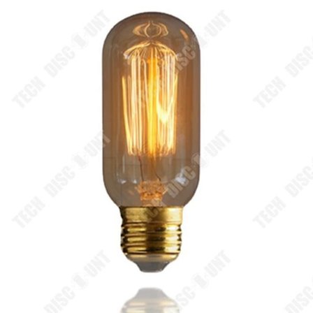 Ampoule - TD - Edison Retro - 40W - 230V - Sort - Infrarød
