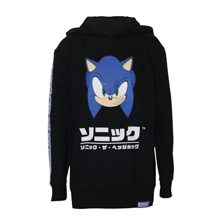 Sonic The Hedgehog Barn Hoodie för Barn/Barn 4-5 År Svart/Blå