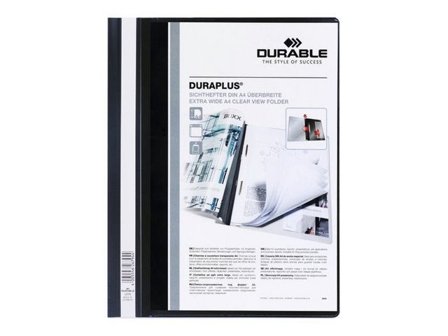 DURABLE Offertmapp DURAPLUS med ficka A4+ svart - Lyreco - Kontorsmaterial - Mappar och plastfickor - Offertmappar