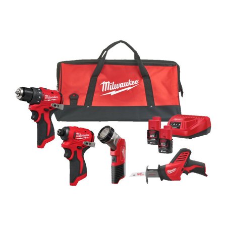 Milwaukee BLPP4A-202B Verktøypakke med batteri og lader, Maskiner