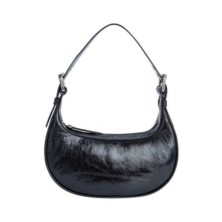 By Far, Soho Bag in Creased Leather Czarny, Kobieta, Rozmiar: ONE Size