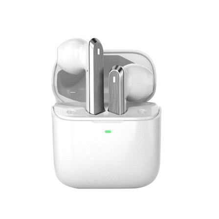 Trådlösa öronsnäckor Bluetooth-hörlurar T-ouch-kontroll Stereoljud Bluetooth-hörlurar med mikrofon Trådlösa öronsnäckor med laddningsfodral av typ C (