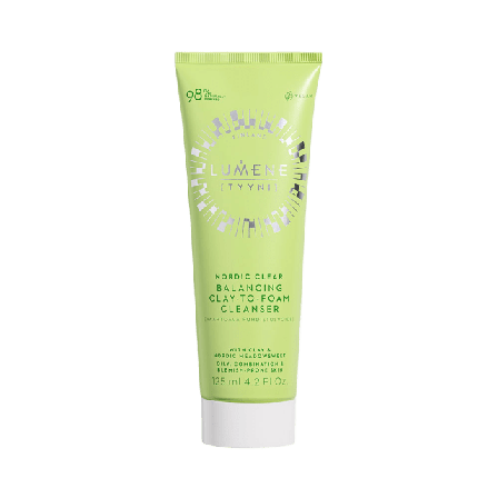 Lumene Nordic Clear Balancing Clay-to-Foam Clenaser Rengöring Dam 125 ML