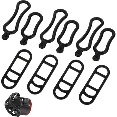 10 kpl Polkupyörän Valon Silikoniremmit Pyörän Silikonikiinnitysnauha Kumiremmistä Valon Remmi Vaihto Pyörän Taskulampun Kiinnitys