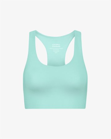 Active Cropped Bra - Teal Blue L