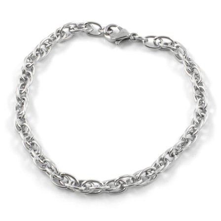 Zilverkleurige Casual Stalen Armband voor mannen - Stalen armbanden