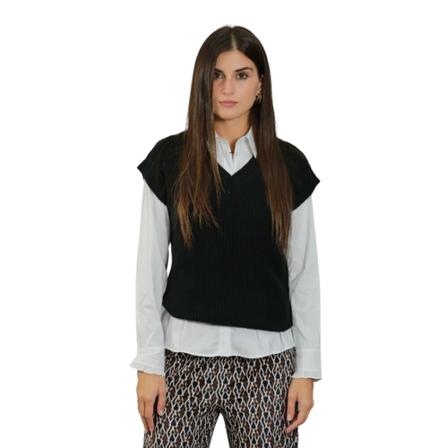 Emme DI Marella Sleeveless Strik Sort, Dame Slipover