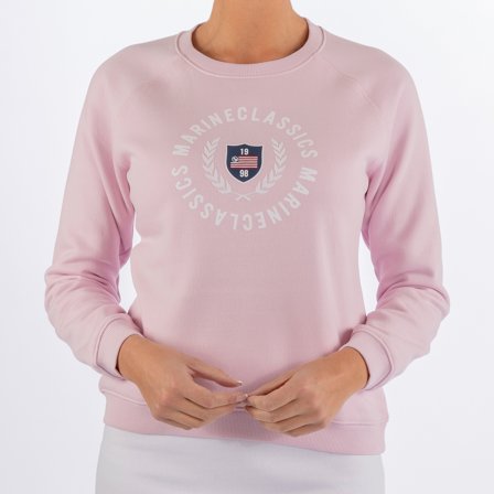 Bluza załogowa Marine Classics Bay Sweat Crew Neck Light Pink, damska, Small - Jachtowa