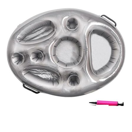 Uppblåsbar Dryckeshållare, 2-i-1 Uppblåsbar Dryckeshållare, Flytande Ölhållare, Uppblåsbar Dryckeshållare, Pool Flytande Dryckeshållare