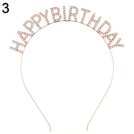 Grattis på födelsedagen Headclip Metal Hårklämmor 3 3