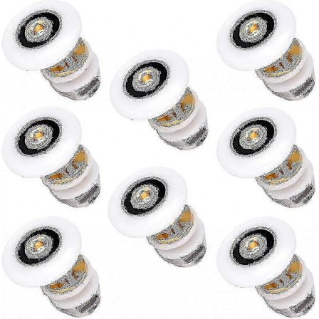 Brusere Dørruller 20mm Skydedørsruller Udskiftning Til Brusekabine Bruseværelse Bruse 8stk